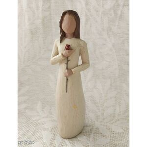 Willow Tree "Love" girl holding a flower figurine 2003 Vintage collectable